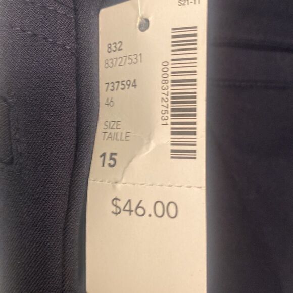 NWT Reitman’s Navy Blue Size 15 pants - Picture 5 of 11